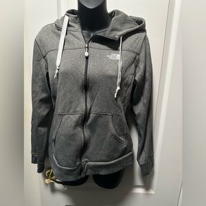 Gray north face hoodie **barely worn** medium